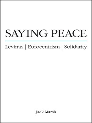 cover image of Saying Peace